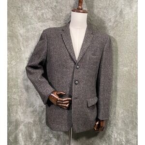 Vintage Harris Tweed Blazer Mens 42 Wool Houndstooth Alexandre‎ Made England 70s